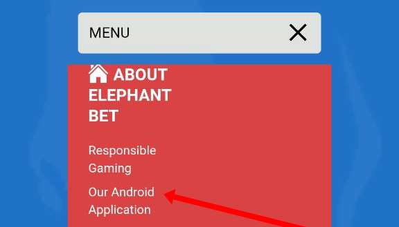 elephantbet app section